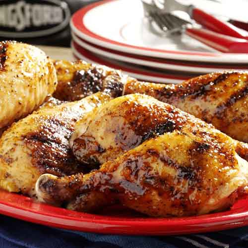 Piernas de pollo caramelizadas con melaza de durazno | Kingsford |  Kingsford Espanol